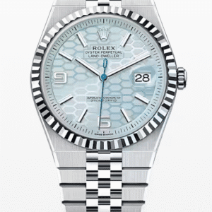 Rolex Land-Dweller Platinum Ice Blue Dial 40mm