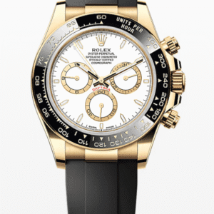 Rolex Oysterflex Daytona White Dial 40mm Yellow Gold
