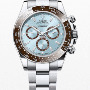 Rolex Platinum Daytona Ice Blue with Baguette Markers Dial 40mm