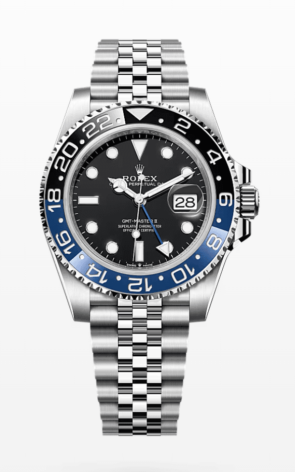 Rolex GMT-Master 2 Batgirl Jubilee Bracelet 41mm Stainless Steel