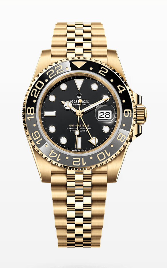 Rolex GMT-Master 2 Black Dial 41mm Full Yellow Gold