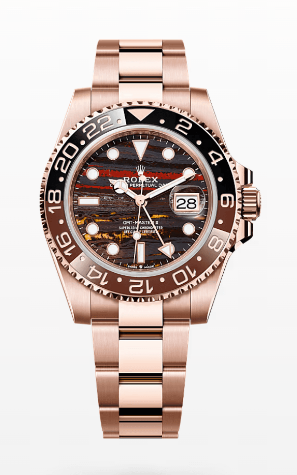 Rolex GMT-Master 2 Tiger Iron Dial 41mm Full Everose Gold