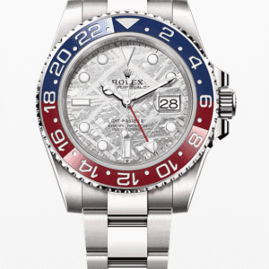 Rolex GMT-Master 2 Pepsi Meteorite Dial 41mm Full White Gold