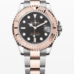 Rolex Yacht-Master Black Dial 37mm Two-Tone Everose Gold and Stainless Steel