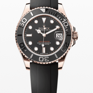 Rolex Oysterflex Yacht-Master Black Dial 37mm Everose Gold