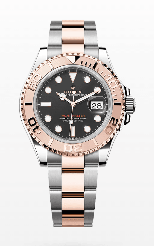 Rolex Yacht-Master Black Dial 40mm Two-Tone Everose Gold and Stainless Steel