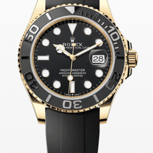 Rolex Oysterflex Yacht-Master Black Dial 42mm Yellow Gold