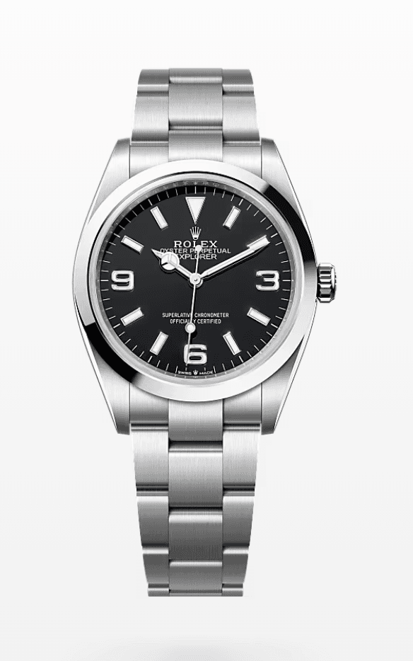 Rolex Explorer Black Dial 36mm Stainless Steel