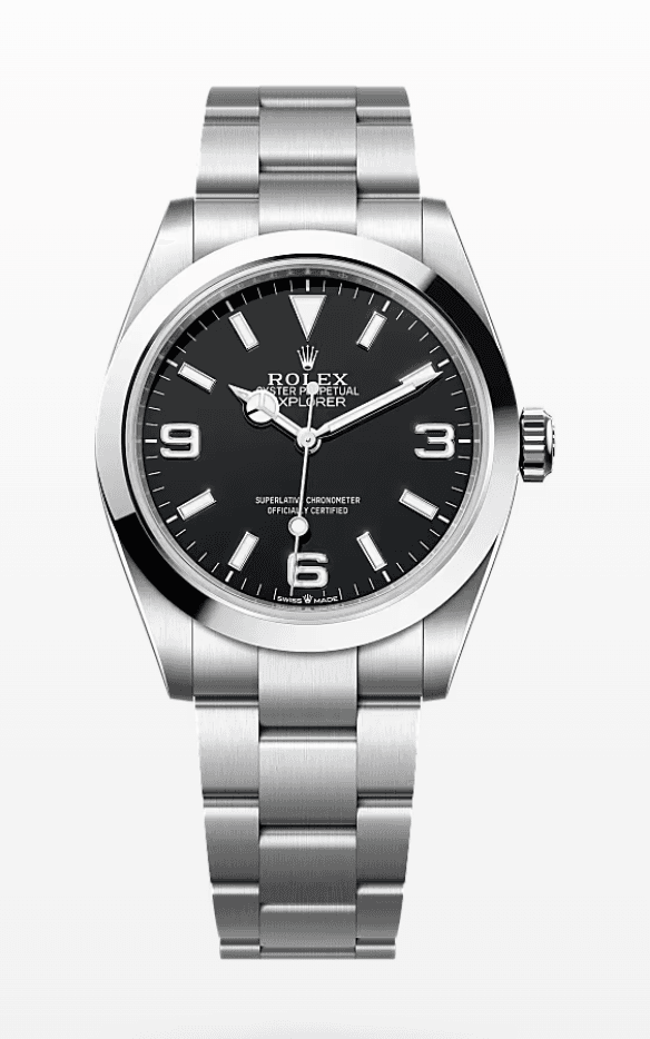 Rolex Explorer Black Dial 40mm Stainless Steel