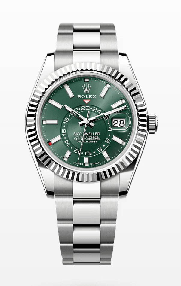 Rolex Sky-Dweller Green Dial 42mm Oyster Bracelet Stainless Steel