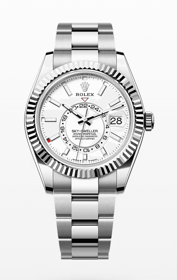 Rolex Sky-Dweller White Dial 42mm Oyster Bracelet Stainless Steel