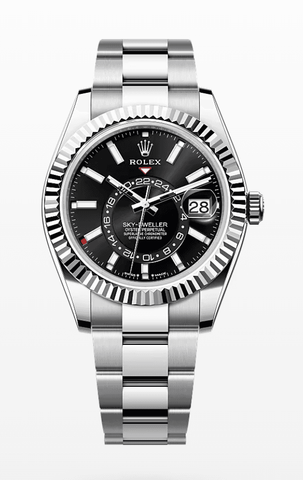 Rolex Sky-Dweller Black Dial 42mm Oyster Bracelet Stainless Steel