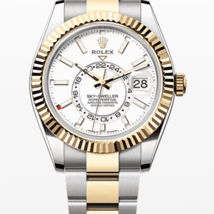 Rolex Sky-Dweller White Dial 42mm Oyster Bracelet Two-Tone Yellow Gold and Stainless Steel