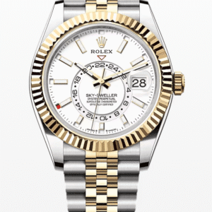 Rolex Sky-Dweller White Dial 42mm Jubilee Bracelet Two-Tone Yellow Gold and Stainless Steel
