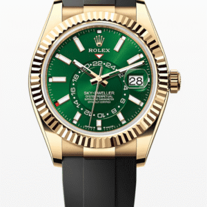 Rolex Oysterflex Sky-Dweller Green Dial 42mm Yellow Gold