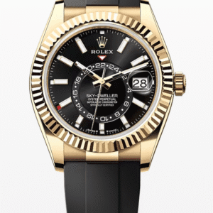Rolex Oysterflex Sky-Dweller Black Dial 42mm Yellow Gold