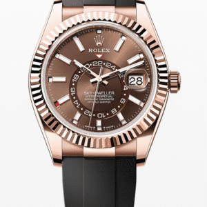 Rolex Oysterflex Sky-Dweller Chocolate Dial 42mm Everose Gold