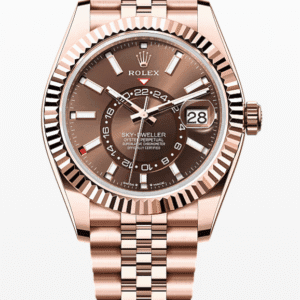 Rolex Oysterflex Sky-Dweller Chocolate Dial 42mm Jubilee Bracelet Full Everose Gold