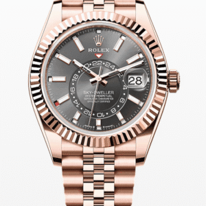 Rolex Oysterflex Sky-Dweller Slate Dial 42mm Jubilee Bracelet Full Everose Gold