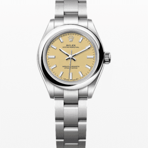 Rolex Oyster Perpetual Beige Dial 28mm Stainless Steel