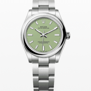 Rolex Oyster Perpetual Pistachio Dial 31mm Stainless Steel