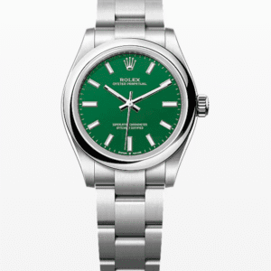 Rolex Oyster Perpetual Green Dial 31mm Stainless Steel