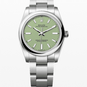 Rolex Oyster Perpetual Pistachio Dial 34mm Stainless Steel