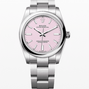 Rolex Oyster Perpetual Candy Pink Dial 34mm Stainless Steel