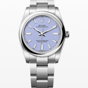 Rolex Oyster Perpetual Lavender Dial 34mm Stainless Steel