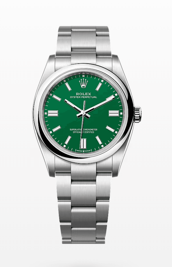 Rolex Oyster Green Dial 36mm Stainless Steel