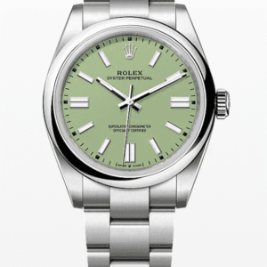 Rolex Oyster Perpetual Pistachio Dial 41mm Stainless Steel