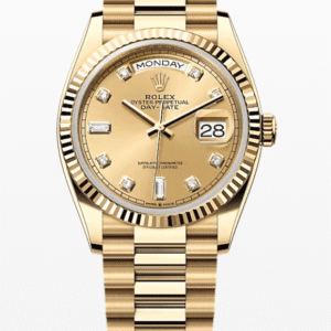 Rolex Daydate Champagne Dial with Diamond Markers 36mm Full Yellow Gold
