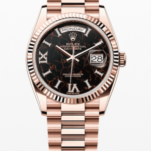 Rolex Daydate Eisenkiesel Dial with Diamond Markers 36mm Full Everose Gold