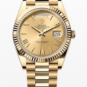 Rolex Daydate Champagne Roman Dial 40mm Full Yellow Gold