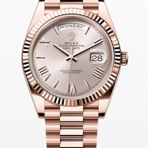 Rolex Daydate Sundust Roman Dial 40mm Full Everose Gold