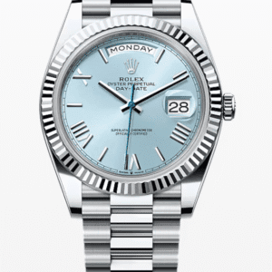 Rolex Daydate Ice Blue Roman Dial 40mm Platinum
