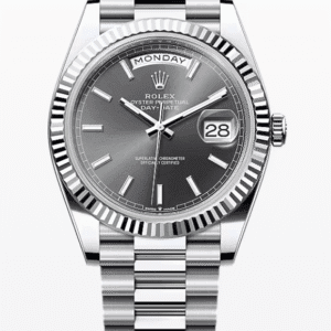 Rolex Daydate Grey Dial 40mm Platinum