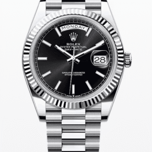 Rolex Daydate Black Dial 40mm Platinum