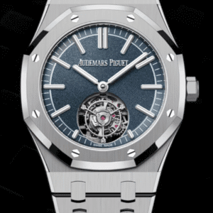 Audemars Piguet Royal Oak 41mm Flying Tourbillon Sandblasted Smoked Blue Dial Titanium