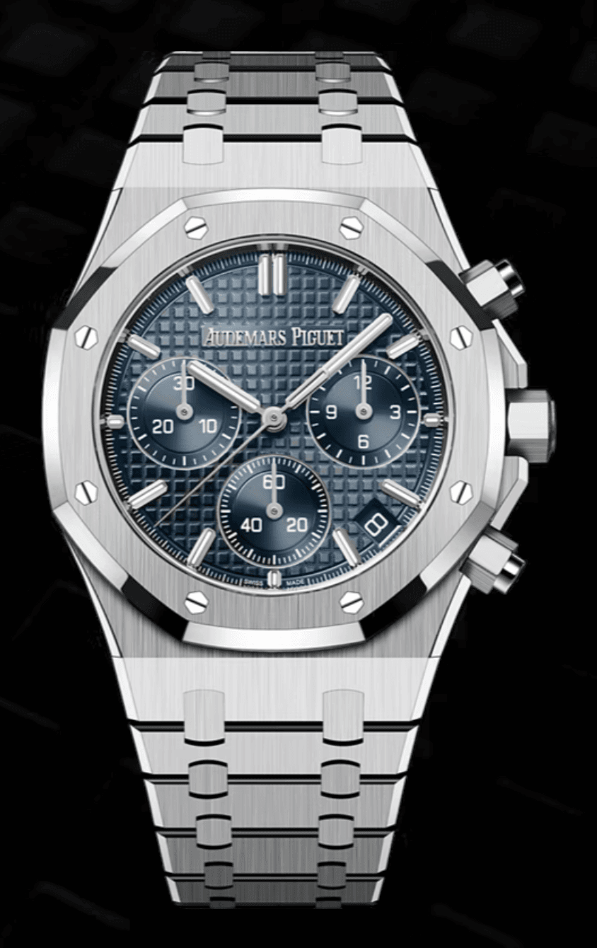 Audemars Piguet Royal Oak 41mm Chronograph Blue "Grande Tapisserie" Dial Stainless Steel