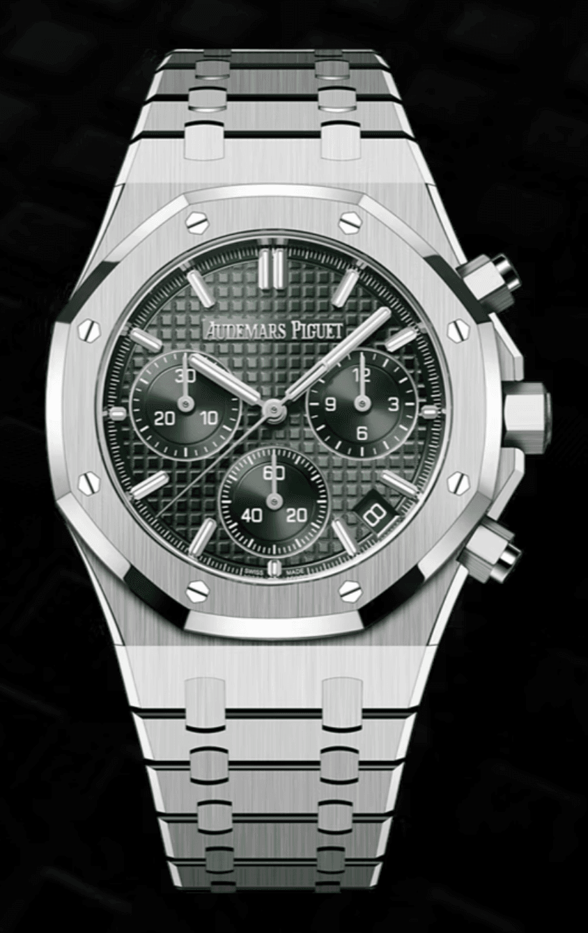 Audemars Piguet Royal Oak 41mm Chronograph Khaki Green "Grande Tapisserie" Dial Stainless Steel
