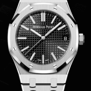 Audemars Piguet Royal Oak 41mm Black "Grande Tapisserie" Dial Stainless Steel