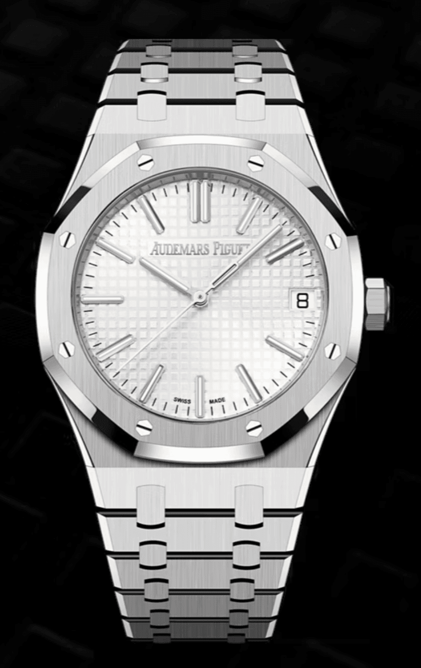 Audemars Piguet Royal Oak 41mm Silver "Grande Tapisserie" Dial Stainless Steel