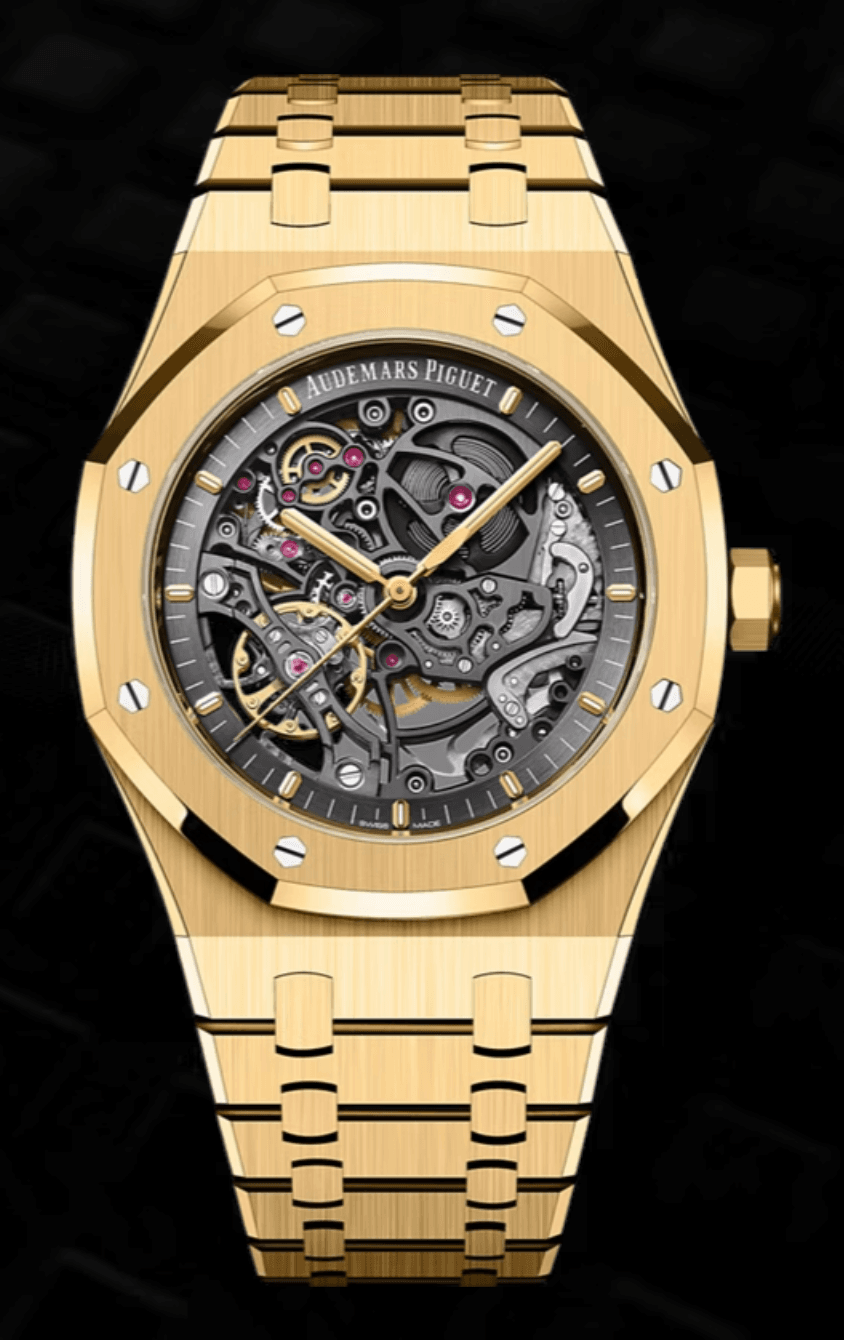 Audemars Piguet Royal Oak 41mm Openworked Skeleton Dial Full Yellow Gold