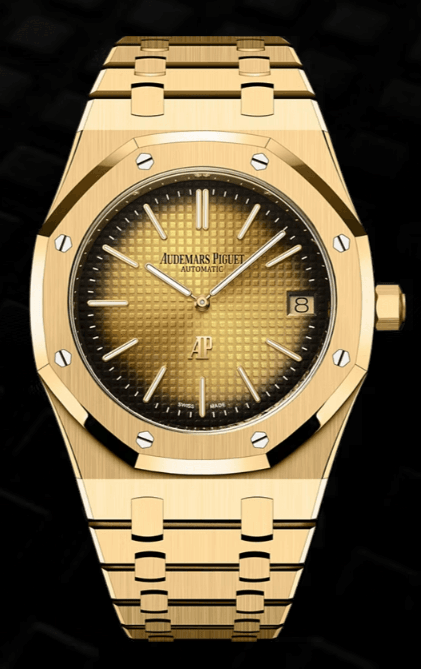 Audemars Piguet Royal Oak "Jumbo" Extra-Thin 39mm Smoked Yellow-Gold Dial Full Yellow Gold