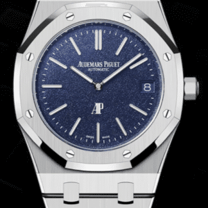 Audemars Piguet Royal Oak "Jumbo" Extra-Thin 39mm Grainy Blue Dial Full White Gold