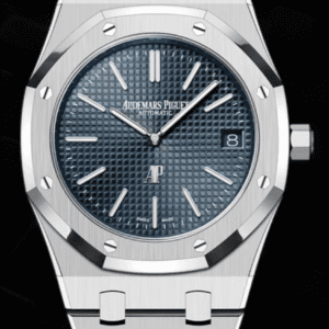 Audemars Piguet Royal Oak "Jumbo" Extra-Thin 39mm Blue "Petite Tapisserie" Dial Stainless Steel
