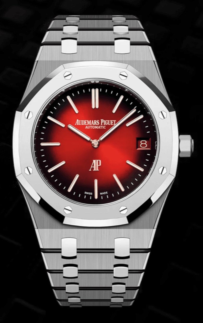 Audemars Piguet Royal Oak "Jumbo" Extra-Thin 39mm Smoked Burgundy Dial Stainless Steel