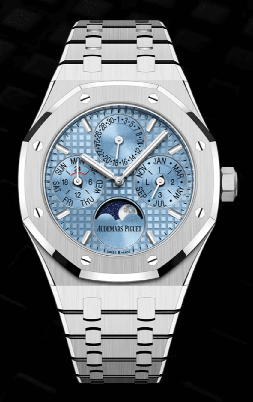 Audemars Piguet Royal Oak Perpetual Calendar 38mm Light Blue Dial Stainless Steel