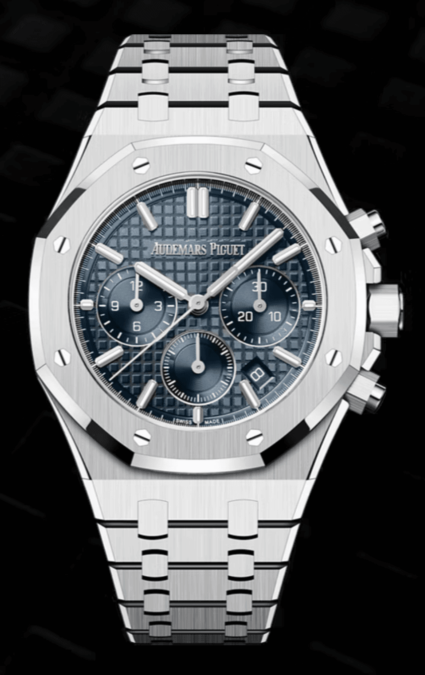 Audemars Piguet Royal Oak Chronograph 38mm Blue "Grande Tapisserie" Dial Stainless Steel